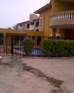 2. front view showing swimming pool