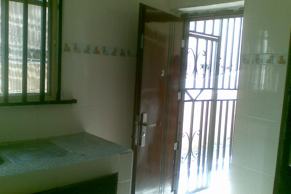 5. kitchen showing back exit