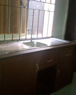 4. kitchen showing store door